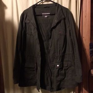 Dark green utility jacket